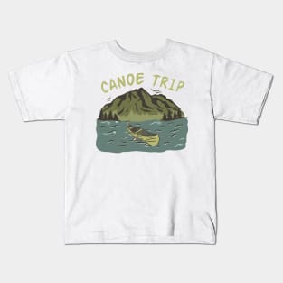 Adventure Journey - Canoe Trip Kids T-Shirt